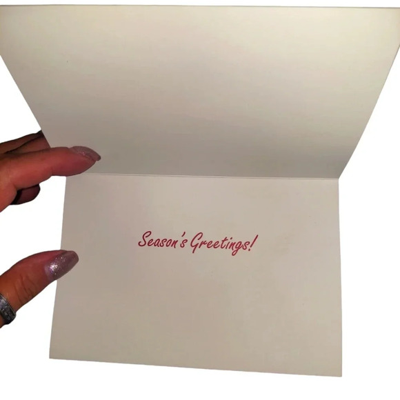 NIB Creative Papers Christmas Scottie Plaid Applique Christmas Cards - Picture 4 of 4